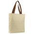 Canvas Jumbo Tote with Colored Handles