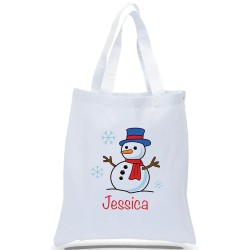 Snowman Holiday Gift Tote Bag