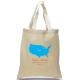 Airplane Route Tote for Weddings and Travel