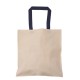 Cotton totes with colored handles