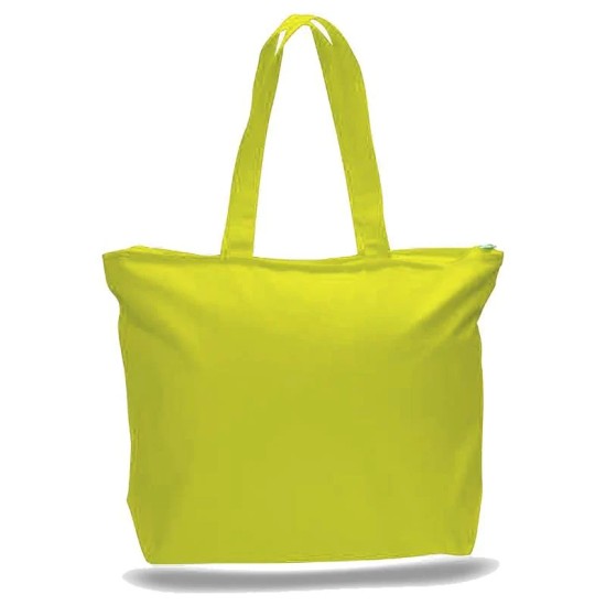 Big Canvas Zippered Tote