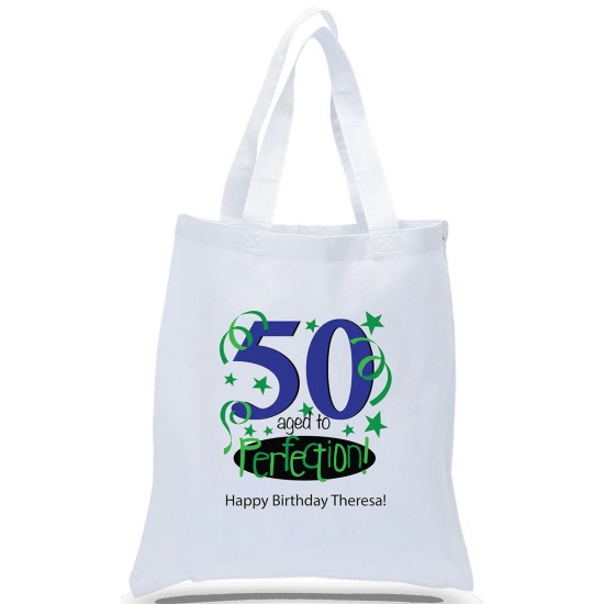 Aged to Perfection! 50th Birthday Tote Bag