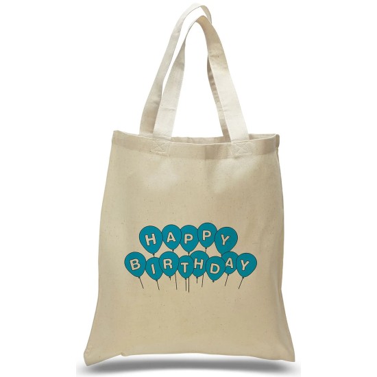 Happy Birthday with Balloons Gift Tote Bag