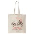 Tandem Bike and Hearts Wedding Tote Bag