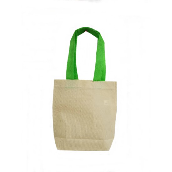 Clearance Mini Budget Totes with Colored Handles (NOT CANVAS)