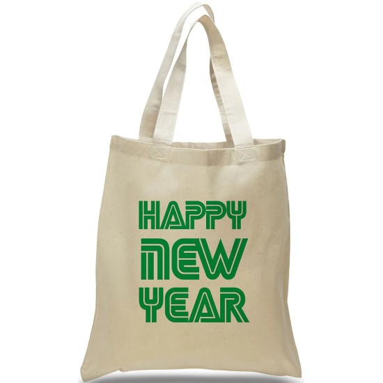 Happy New Year Canvas Tote