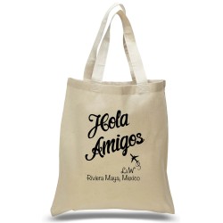 Personalized Hola Amigos Wedding Favor Totes